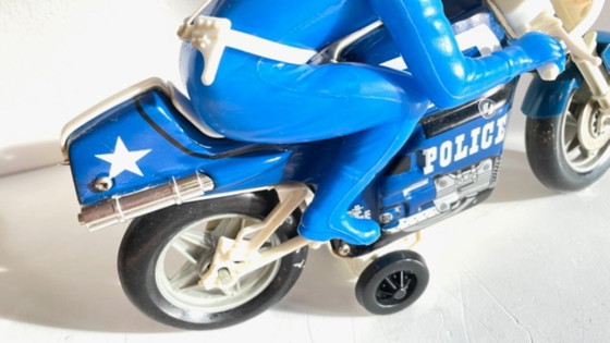 Image 1 of Joustra Metal Motorcycle Toy – Vintage France