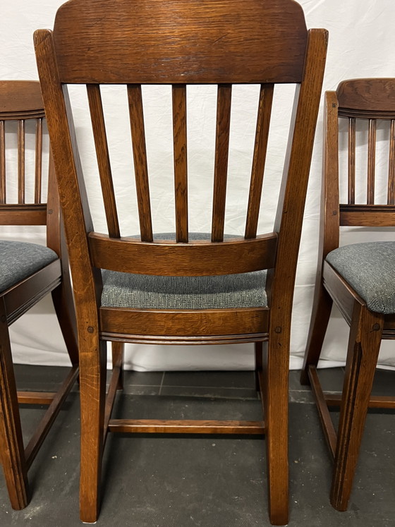 Image 1 of 4 Bannink Art Nouveau Schuitema dining chairs