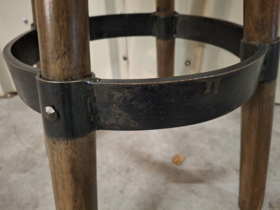 Image 1 of 4x Bar stool bar chair stool vintage brutalist design