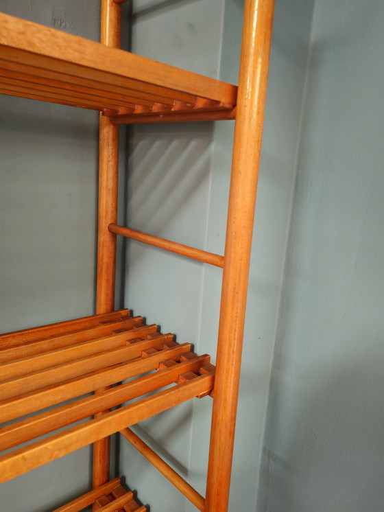 Image 1 of Credenza vintage Willem Lutjens Stokkenkast Scaffale da muro