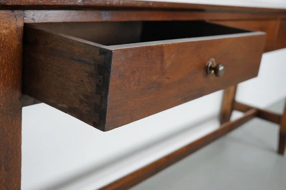 Image 1 of Tavolino rustico antico da fattoria francese in legno di olmo, inizio XX secolo