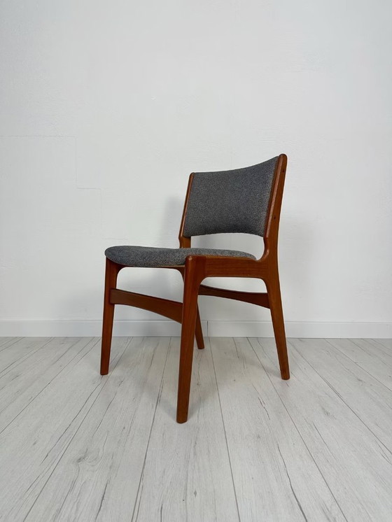 Image 1 of 1x dänischer Teak-Esszimmerstuhl von Erik Buch für Anderstrup Møbelfabrik, 60er Jahre