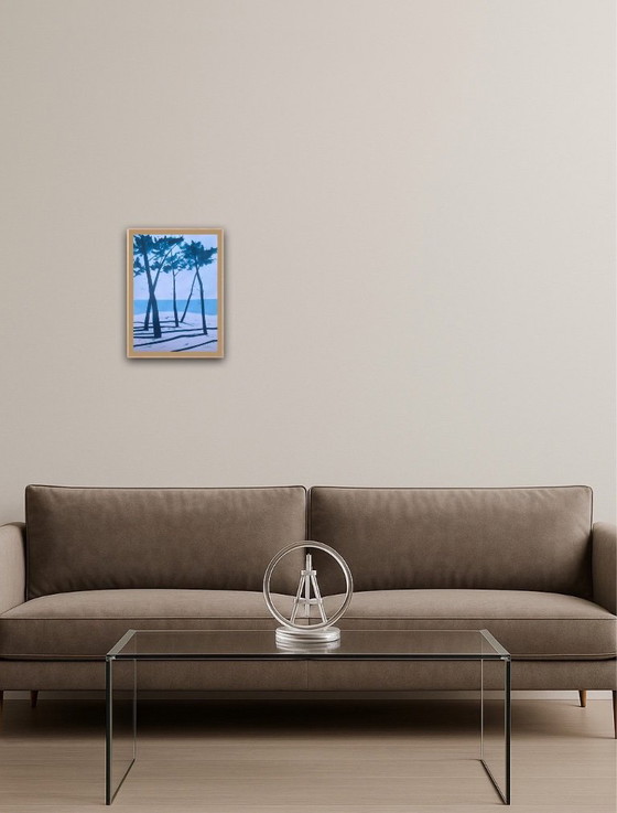 Image 1 of Inkt op wit papier. Formaat 40x30cm.