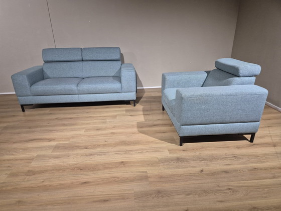 Image 1 of Montel Tosca - Fauteuil - Bleu - Tissu - Design