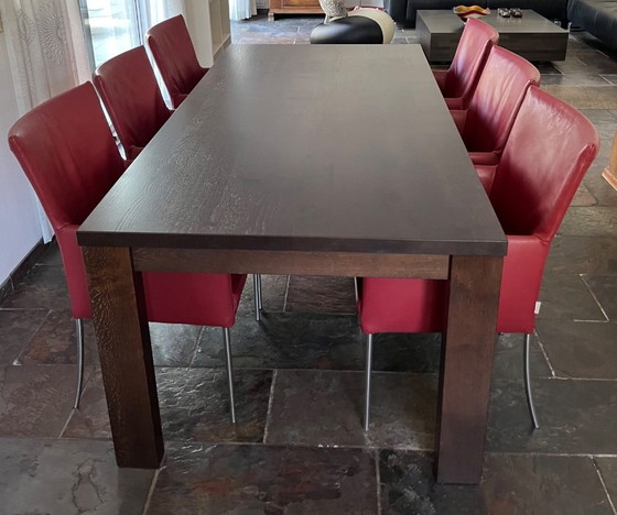 6 Ledersessel – Bert Plantagie, Esszimmerstühle, Leather, rvs (photo 5 of 5)