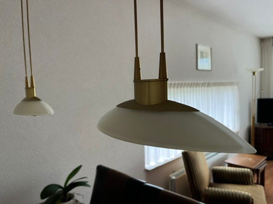 Image 1 of Holtköpper hanglamp (2 schuitvormige lampen) +
