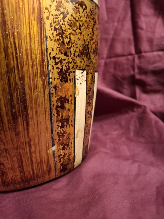 Vintage Mid-Century Modern Sgraffito Ceramic Vase (Bay Keramik Style) - 37cm (photo 8 of 11)