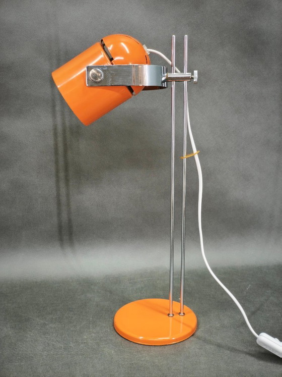 1960s Space Age Table Lamp by S. Jindra for Lidokov, Czechoslovakia – Chrome, Metal (photo 12 of 12)