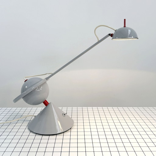Memphis Style Desk Lamp with Counterweight, 1980s