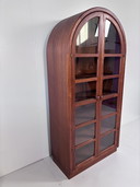 Vetrina ad arco in teak vintage