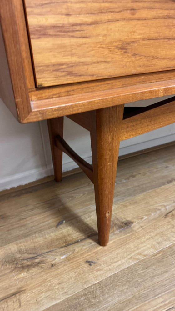 Image 1 of Vintage teak highboard, tall cabinet