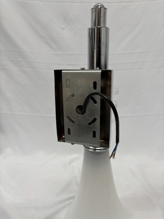 Image 1 of Set van 2 Vintage Art Deco Wandlampen Chroom & Glas Jaren 80