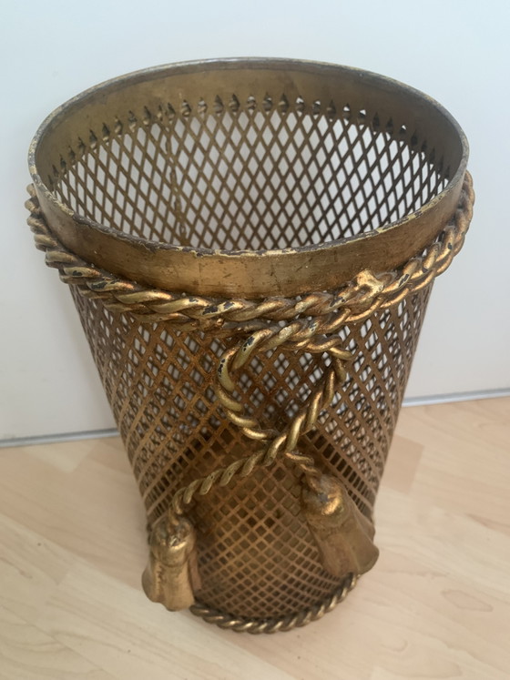 Image 1 of Regenschirmständer Schirmständer Papierkorb Umbrella stand rack paper basket im Hollywood Regency Style Li Puma Firenze Italy