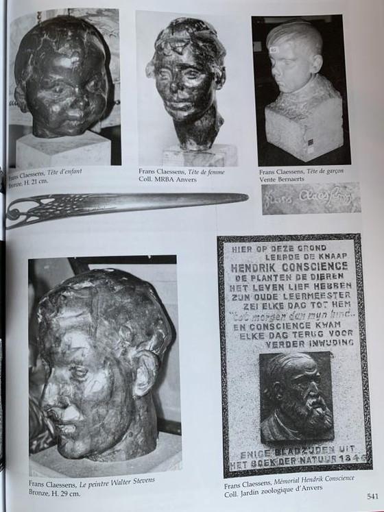 Frans Claessens, Levensgrote Buste van Pablo Picasso, Gesneden Hout, Jaren 30 – Beeldhouwkunst, Wood (photo 14 of 14)