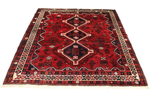 Origineel Perzisch Tapijt Nomadisch & Dorpskleed Shiraz 197 X 161 Cm Top Conditie