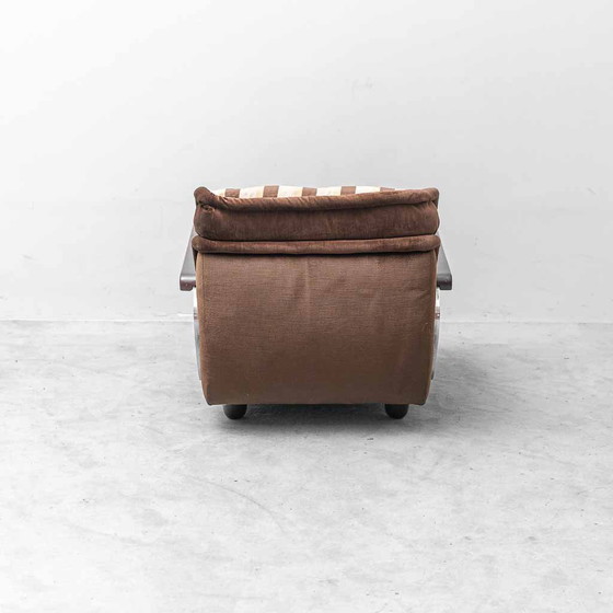 Poltrona vintage Malga in tessuto a righe – Design anni '70 – Poltrone, Wood, Metal (photo 6 of 9)