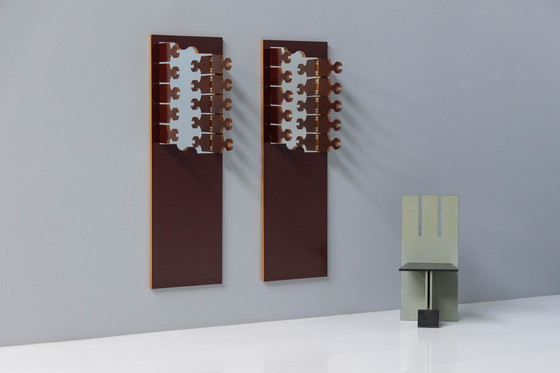 Image 1 of Appendiabiti con specchio 'Scorpion' di Anonima Design per Bonetto, Italia, anni '70