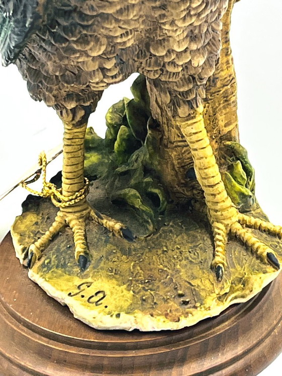 Escultura Gallo en polvo de alabastro Giuseppe Armani, Guiseppe Armani, Objetos decorativos, Cerámica, Madera (foto 13 de 14)