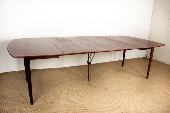 Image 1 of Very Large Danish extensible dining table, 260 cm, in teak by Henry Walter Klein for Bramin 1960.