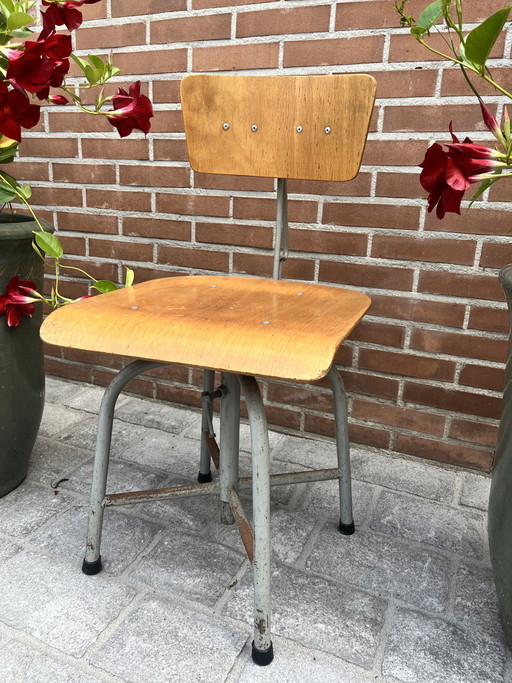2x Sillas de trabajo de estudio vintage