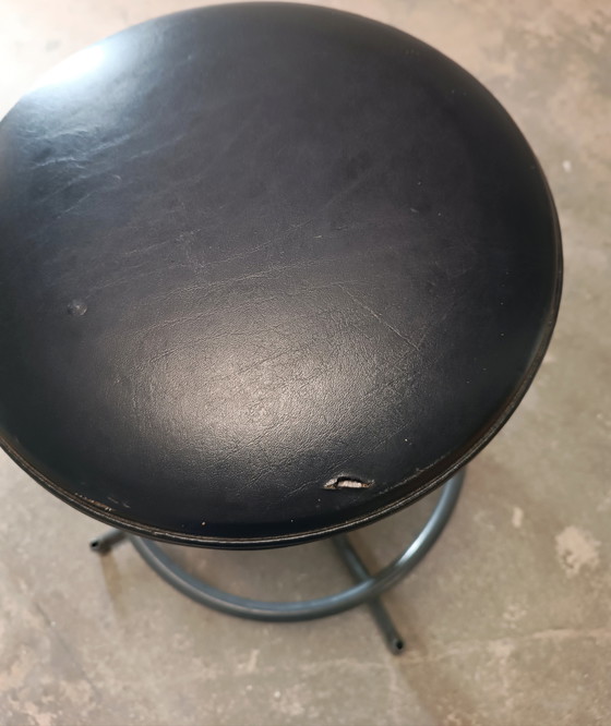 Image 1 of Taburete giratorio industrial de mediados de siglo de Sipe, Italia.