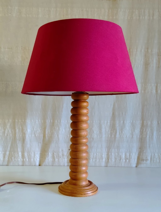 Base per Lampada da Tavolo in Legno Massello Stile Scandinavo - Metà XX Secolo – tafellampen, Wood (photo 2 of 8)
