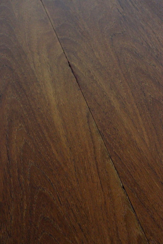 Image 1 of Danish design vintage round dining table extendable dining table