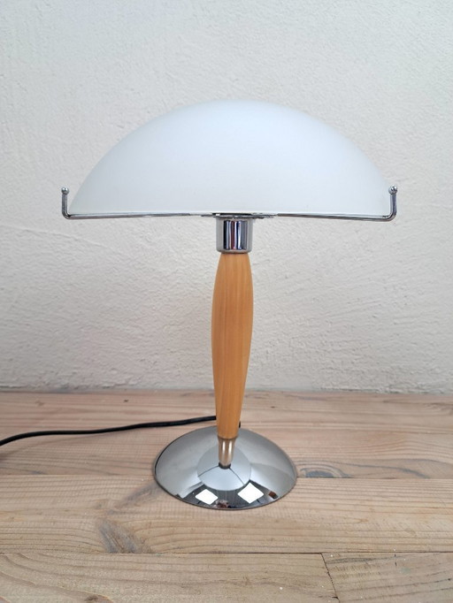 Schreibtischlampe in Pilzform, inspiriert von einem Ozeandampfer, von JG Schutte, Vintage aus den 1980er Jahren