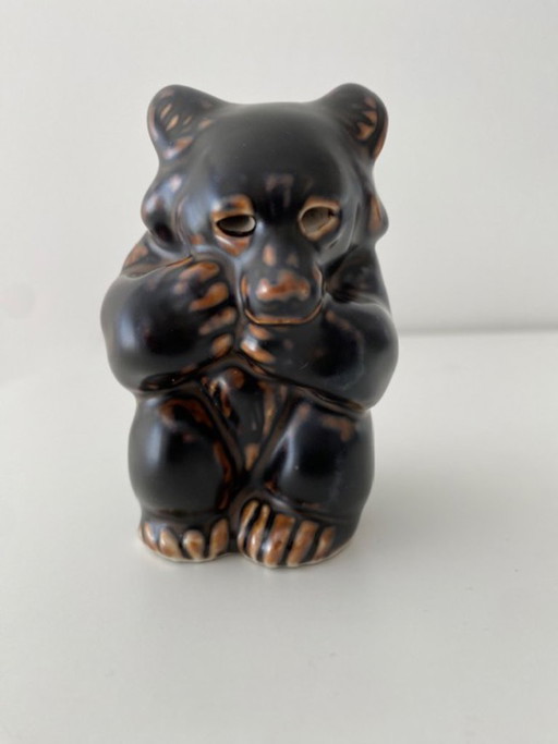 Royal Copenhagen Knud Kyhn 2 ours décoratifs années 1940 – beeldhouwkunst, Ceramic (photo 2 of 6)