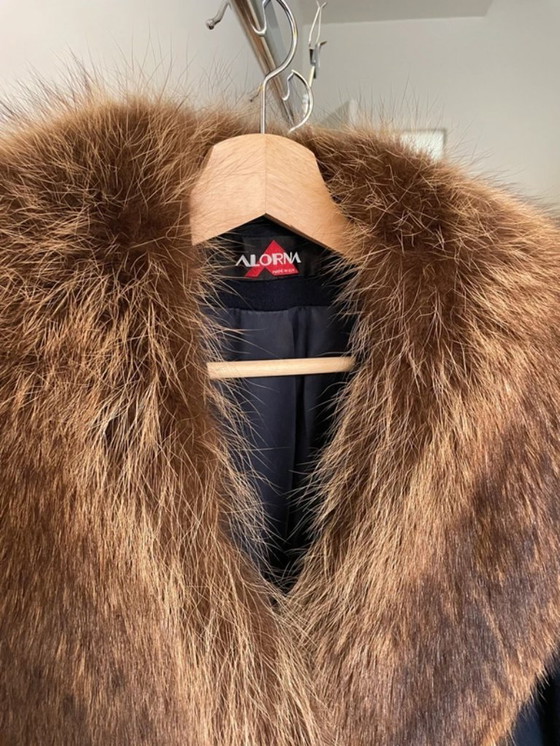 Image 1 of Vintage Royal Luxury: Alorna by Forstmann coat with a giant fur collar