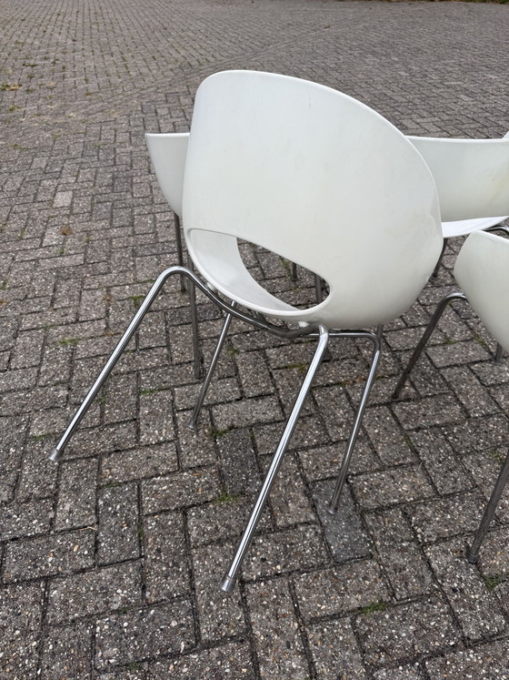 4x Orbit Large Stoelen Sintesi – Eetkamerstoelen, Plastic, Aluminium (photo 5 of 13)