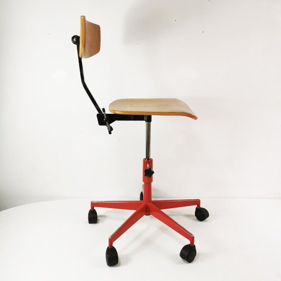 Sedia da ufficio modernista, Labofa, disegnata da J. Rasmussen, Danimarca, anni '60 – Sedie da ufficio, Metal (photo 2 of 15)