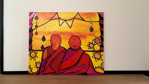 Komen en Gaan - Schilderij van Josien Broeren