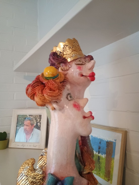 Sculptuur My prins charming – Annaart, Beeldhouwkunst, Keramiek, Goud (photo 11 of 14)