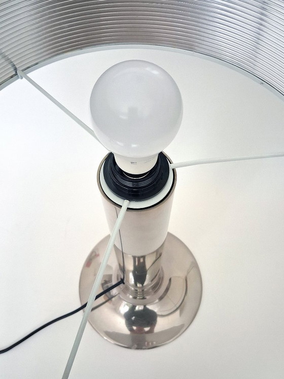 Vintage design Table lamp, nickel-plated – Plastic, Metal (photo 9 of 14)