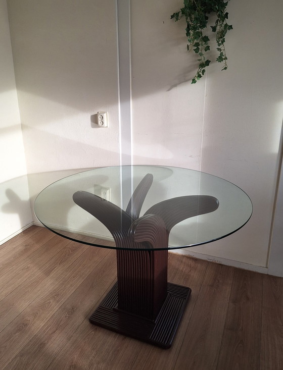 Image 1 of Tavolo di design in rattan Vivai del Sud - anni '70