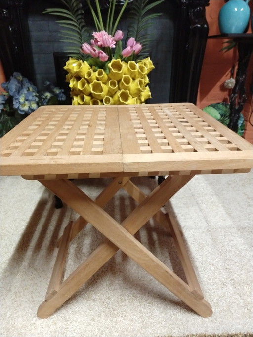 Foldable Teak Side Table