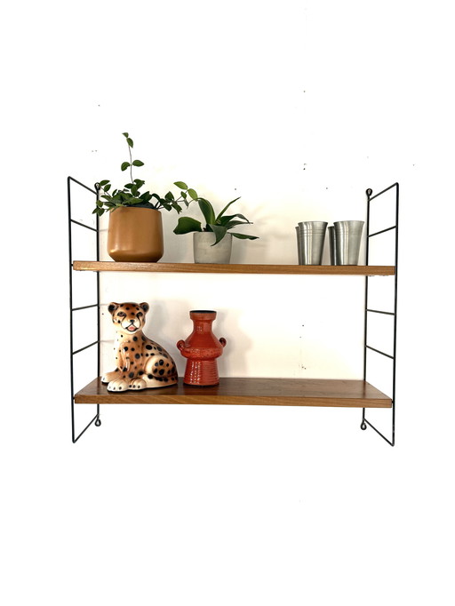 Vintage teak wall rack, WHB Germany '60