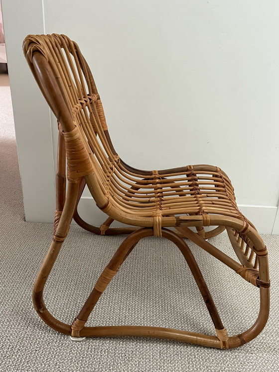 Vintage rattan children's armchair – Chairs and lounge chairs, Bamboo (photo 2 of 5)
