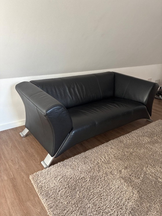 Rolf Benz 322 Ledersofa schwarz 2,5 Sitzer – 2 Sitzer Sofas, Leather (photo 2 of 5)