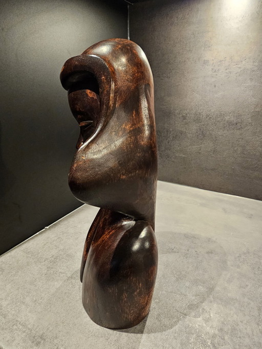 Houten borstbeeld – ca. 1950-1970