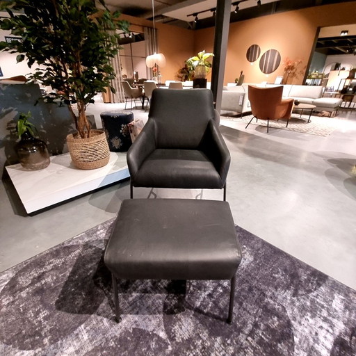 Jess Design Jolly fauteuil met poef