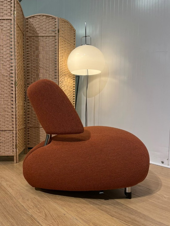 Image 1 of Fauteuil Leolux Pallone RÉCEMMENT REVÊTU + Garantie