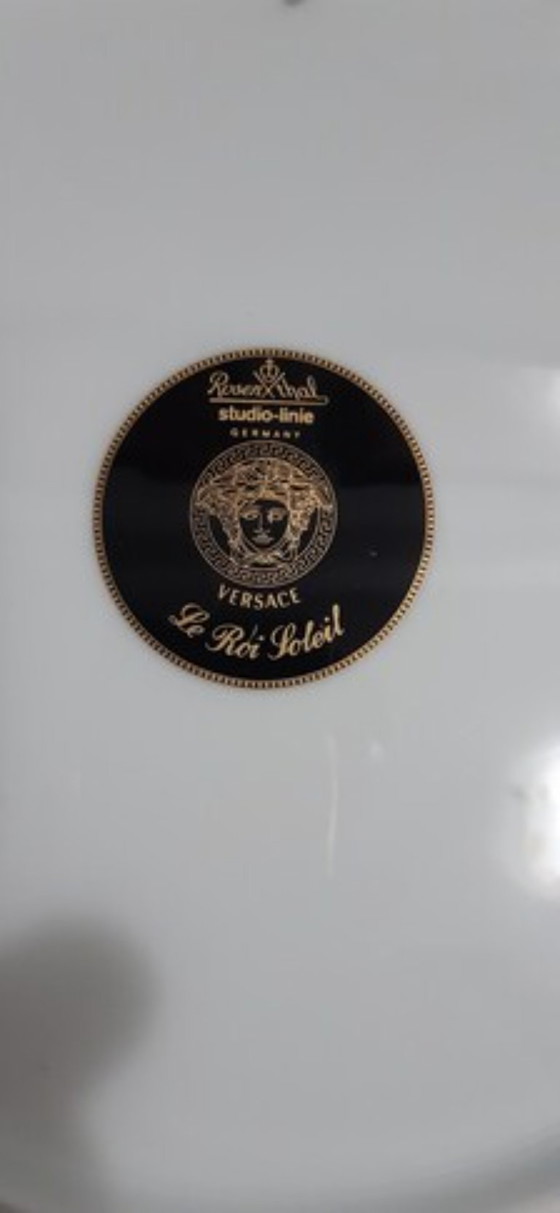 Piatto in Porcellana Versace Rosenthal “Le Roi Soleil” – 31 cm, 1995 – Decorazioni murali, Ceramic (photo 6 of 9)