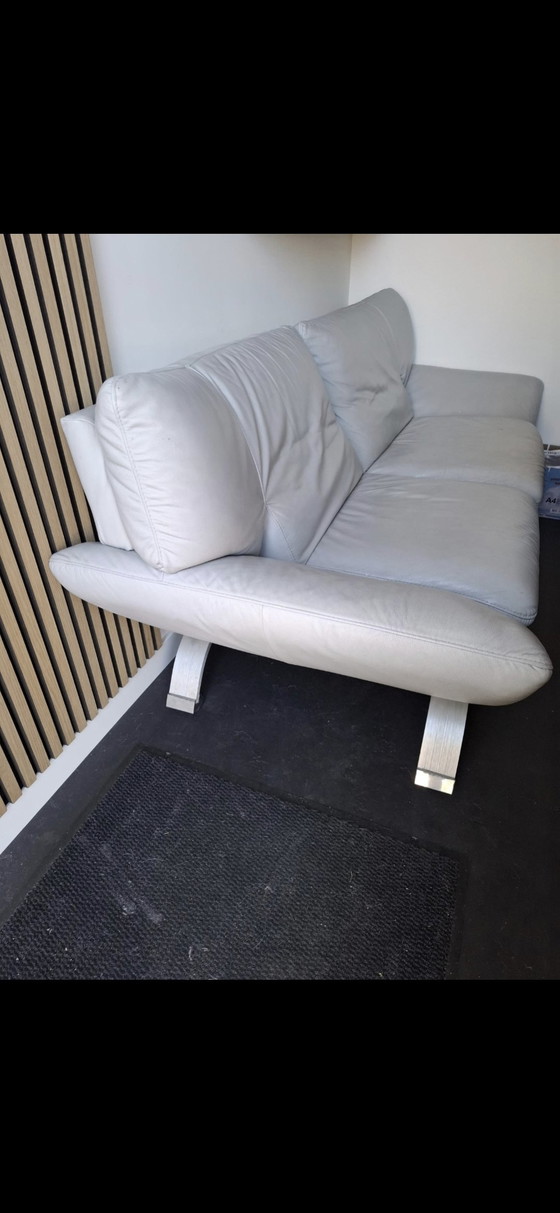 Image 1 of Leren bank (moet deze week weg!)