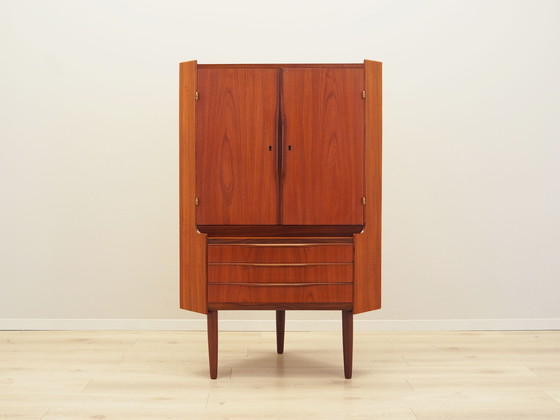 Image 1 of Eckschrank aus Teakholz, dänisches Design, 1970er Jahre, Produktion: Dänemark