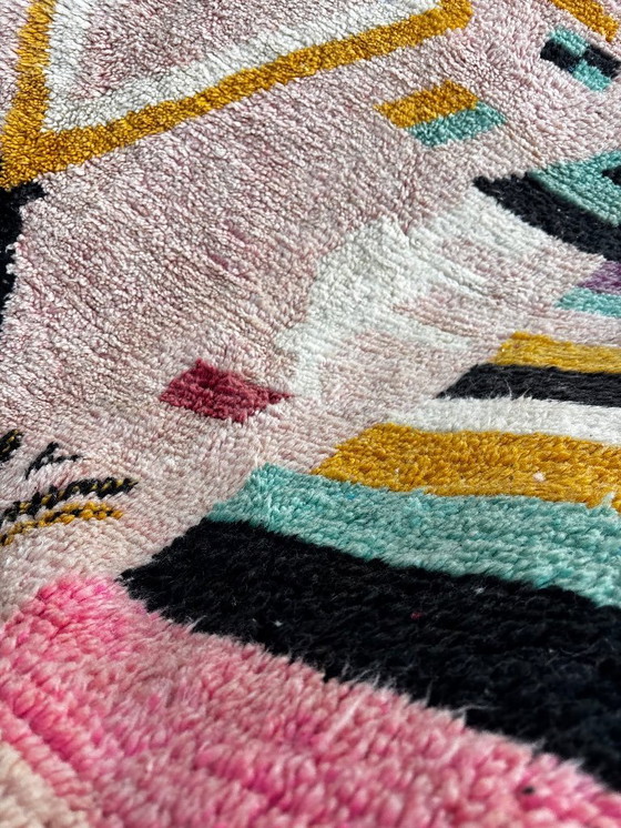 Image 1 of Tappeto Boujaad marocchino rosa 200x300 cm, autentica lana berbera marocchina