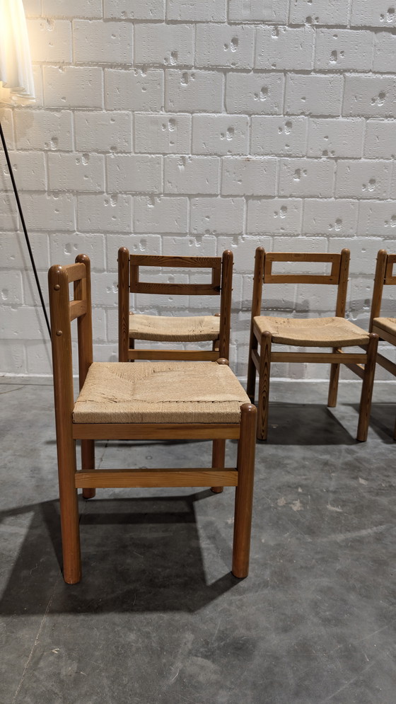 Image 1 of Brutalist Chairs Pinewood And Papercord 