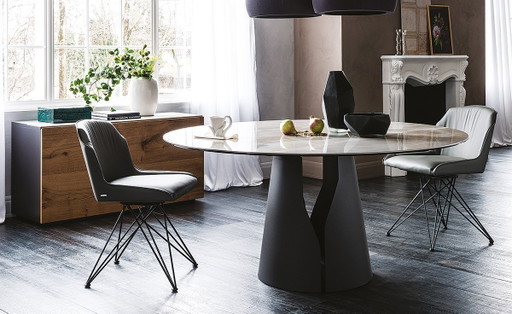 Cattelan Italia Mesa Redonda Giano De Cerámica