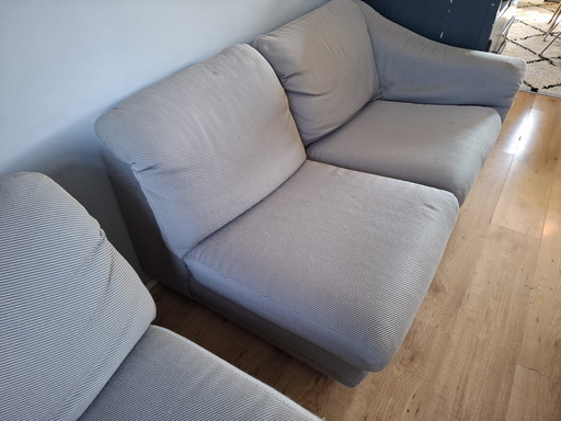 Two-piece Leo lux sofa 1980s